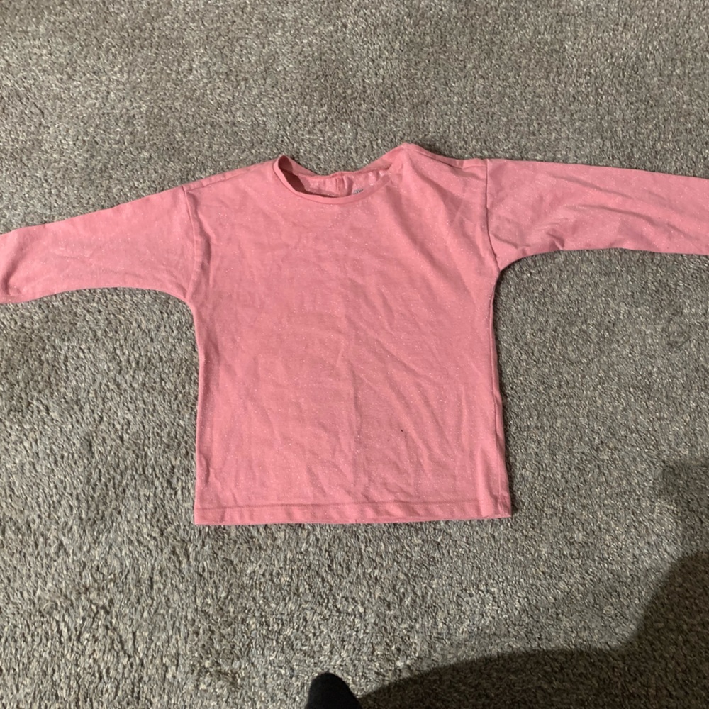 girls pink long sleeve shirt